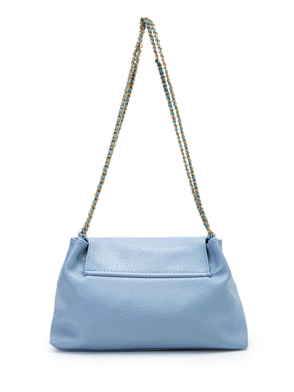 Kapaklı Zarif Tasarım Sarrah Kadın Omuz Çanta Mavi-2