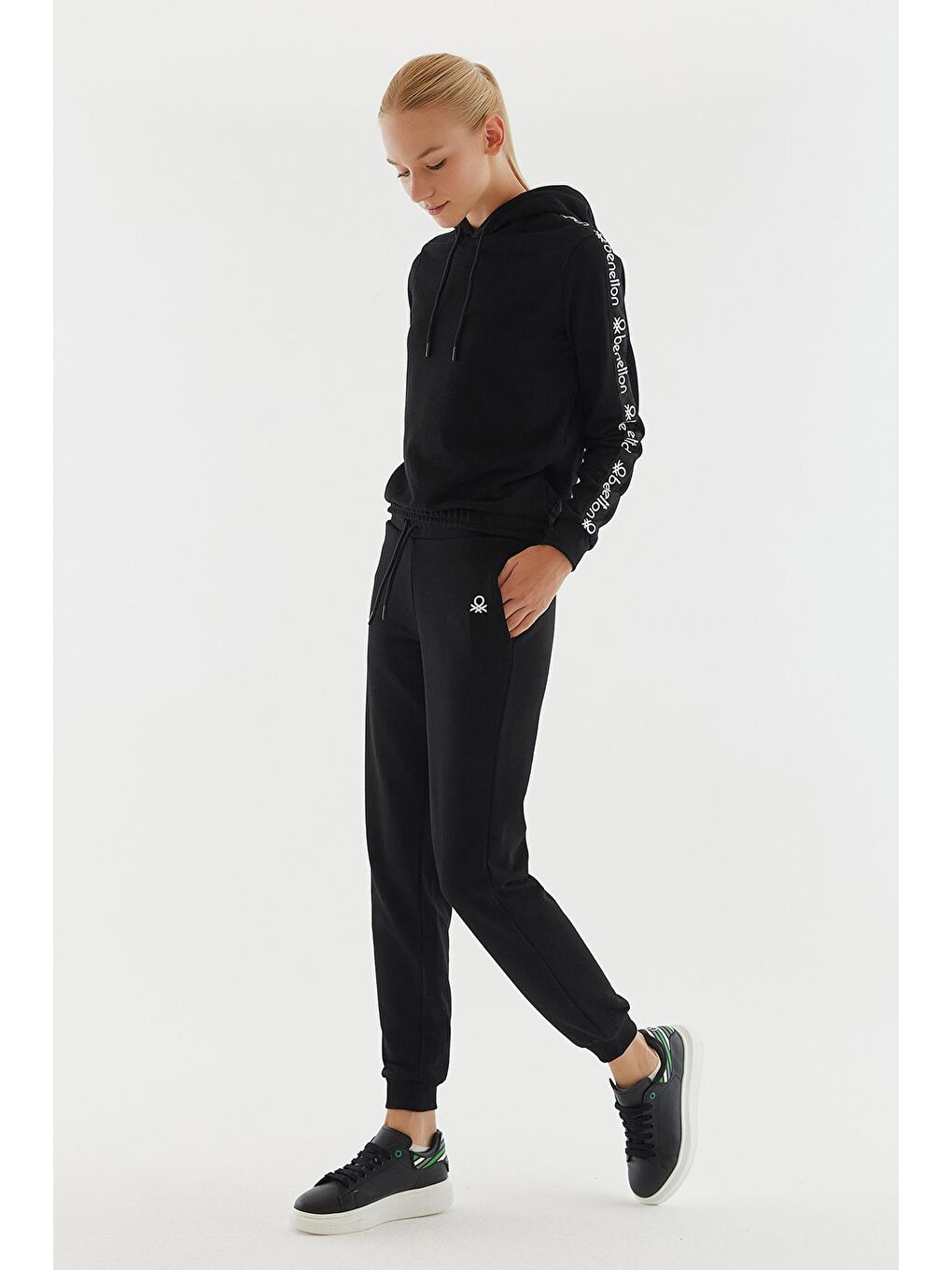 Siyah Kadın Eşofman Altı-3