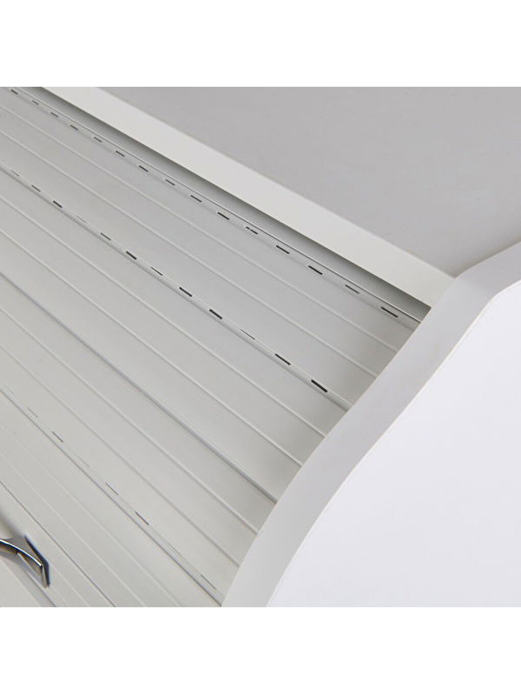 Kahverengi Tek Çekmeceli Ekmeklik - Safir Meşe / Beyaz - 105x30x42 cm-1