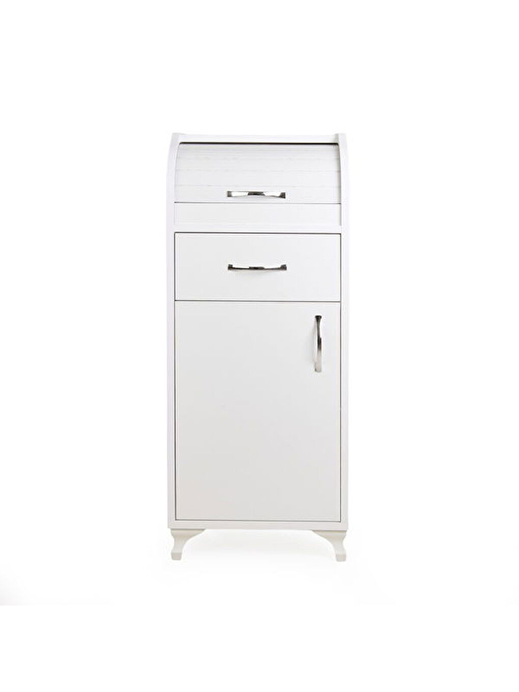 Kahverengi Tek Çekmeceli Ekmeklik - Safir Meşe / Beyaz - 105x30x42 cm-2