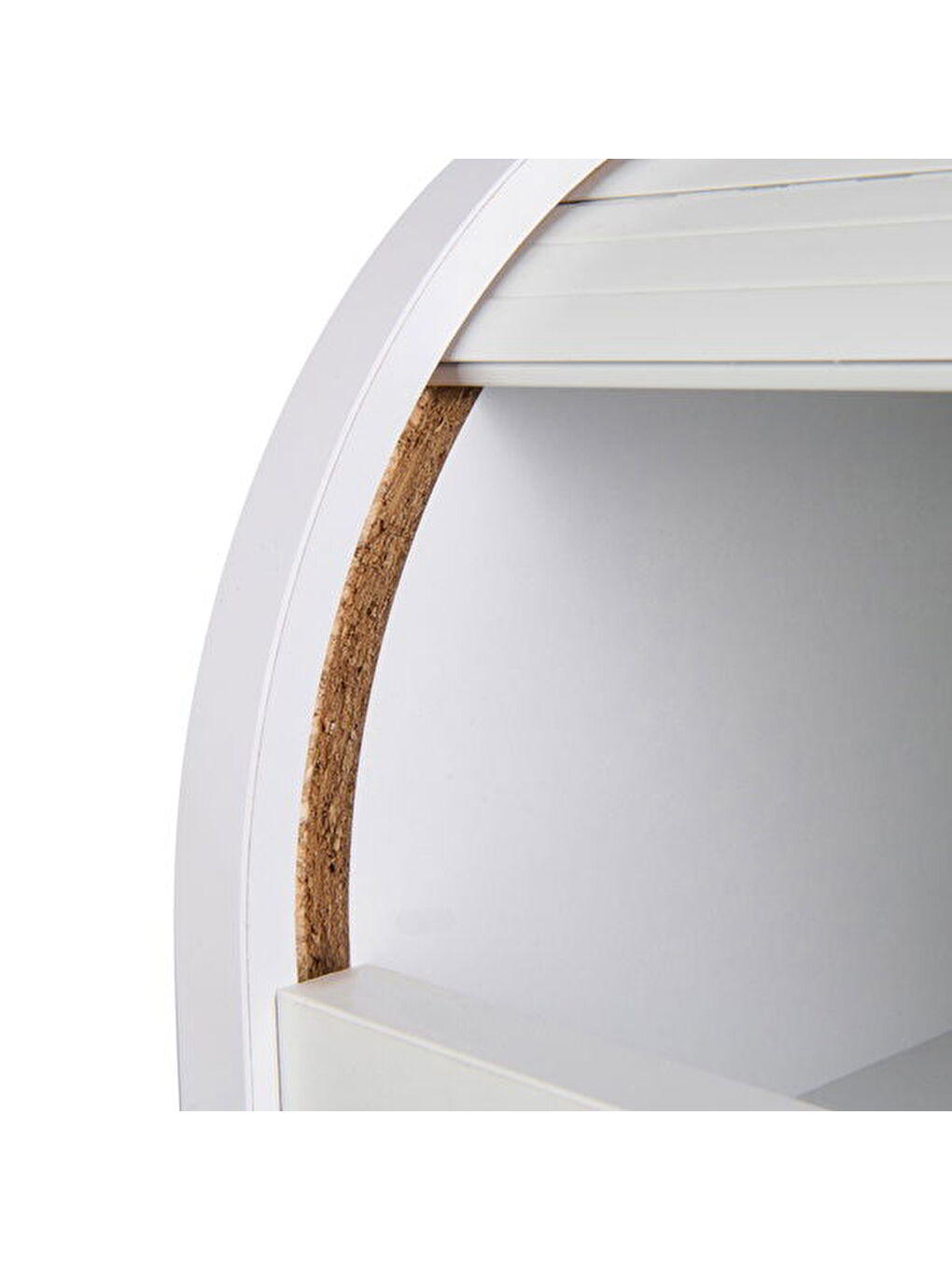 Kahverengi Tek Çekmeceli Ekmeklik - Safir Meşe / Beyaz - 105x30x42 cm-5