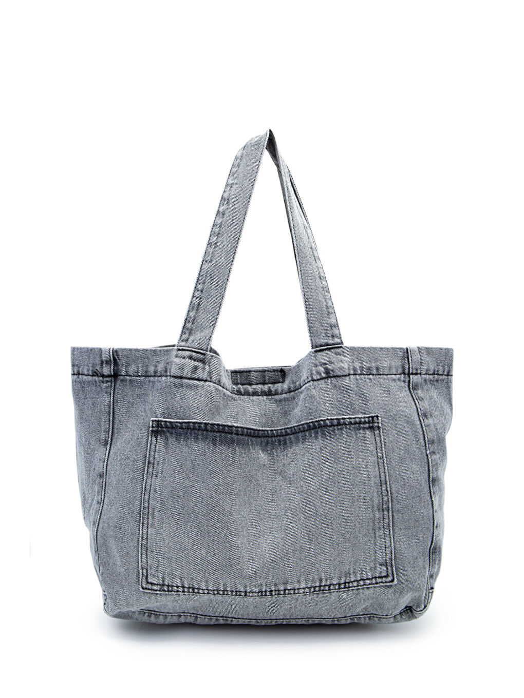 Cepli Salaş Jean Kadın Kol Çanta Gein Gri