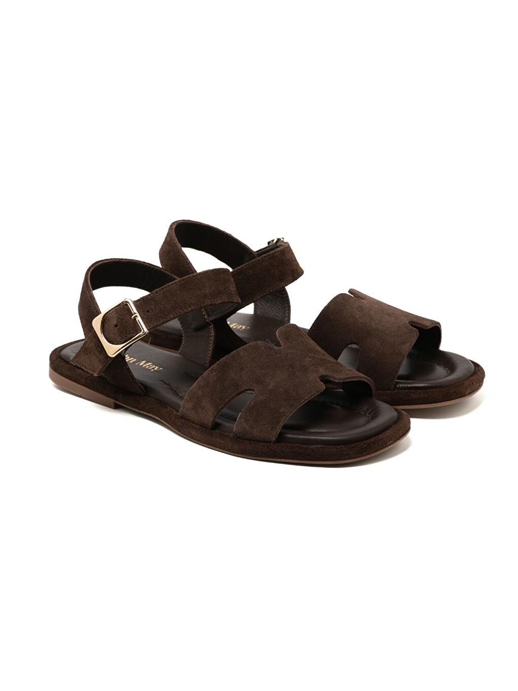Kahverengi Kadın Sandalet RC-25Y-001-R29633 Kahve Süet-2
