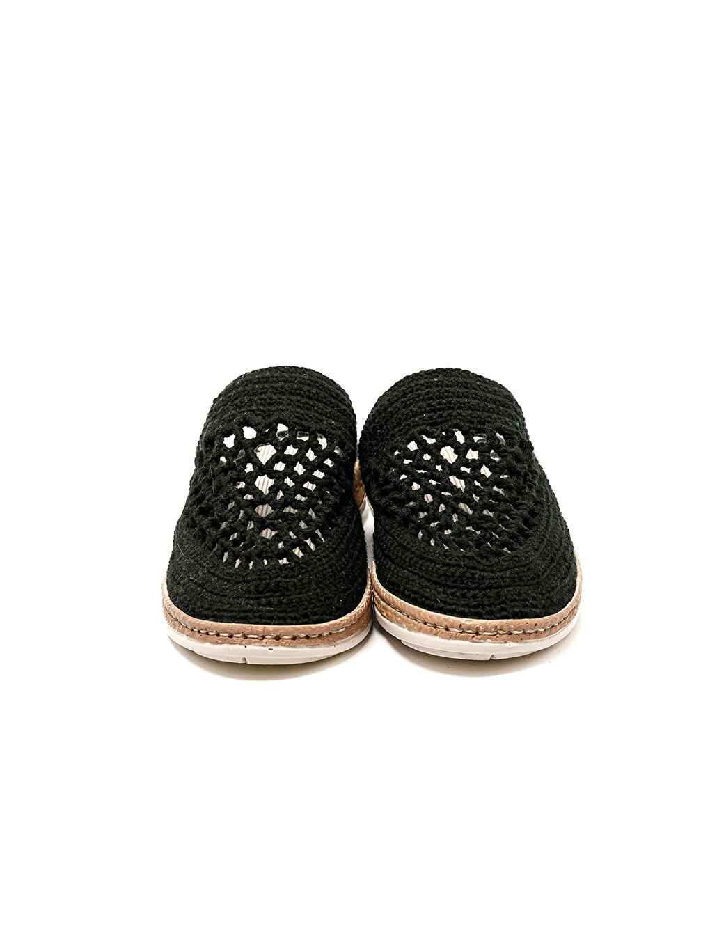 Siyah Kadın Terlik BBS_JMY Knitwear Slippers Black-3