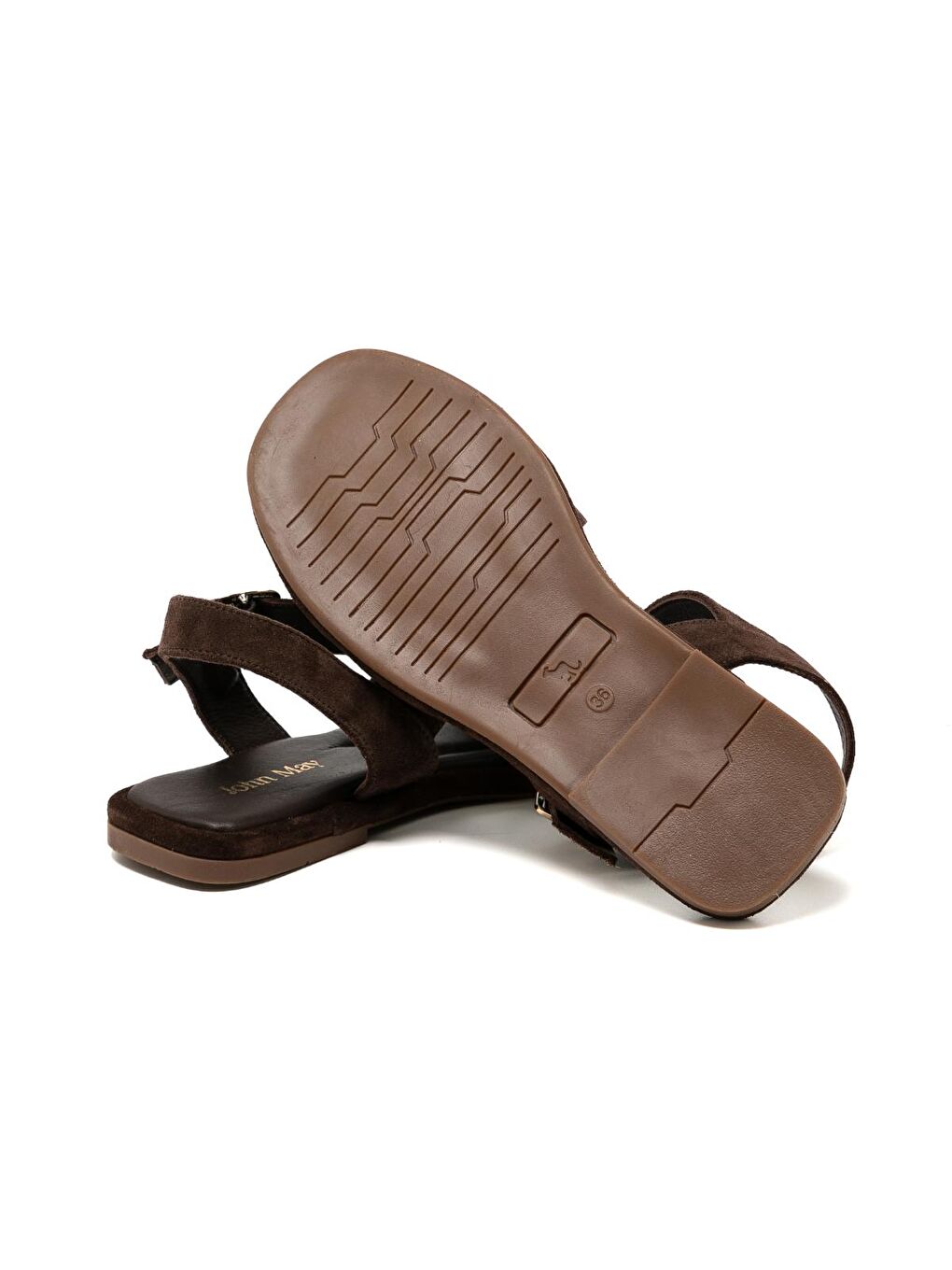 Kahverengi Kadın Sandalet RC-25Y-001-R29633 Kahve Süet-4