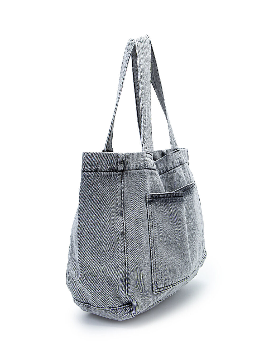Cepli Salaş Jean Kadın Kol Çanta Gein Gri-1