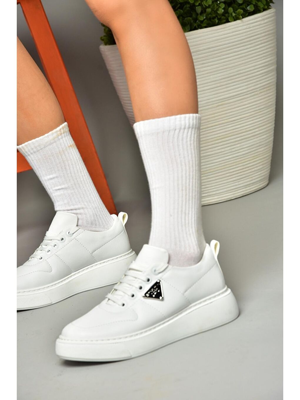 S2740483 Beyaz Kadın Sneakers-2