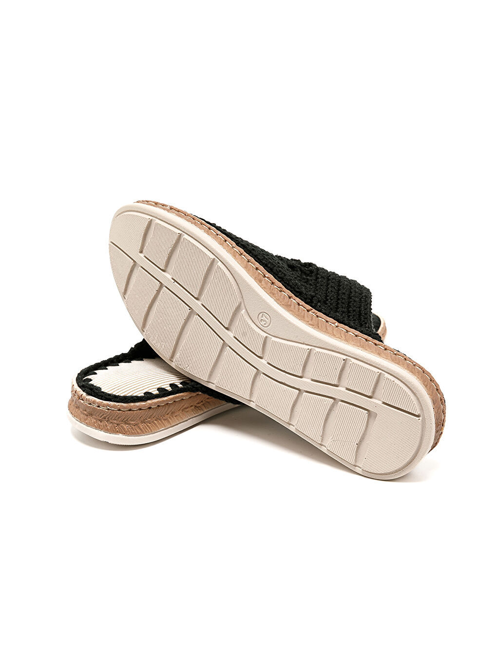 Siyah Kadın Terlik BBS_JMY Knitwear Slippers Black-5