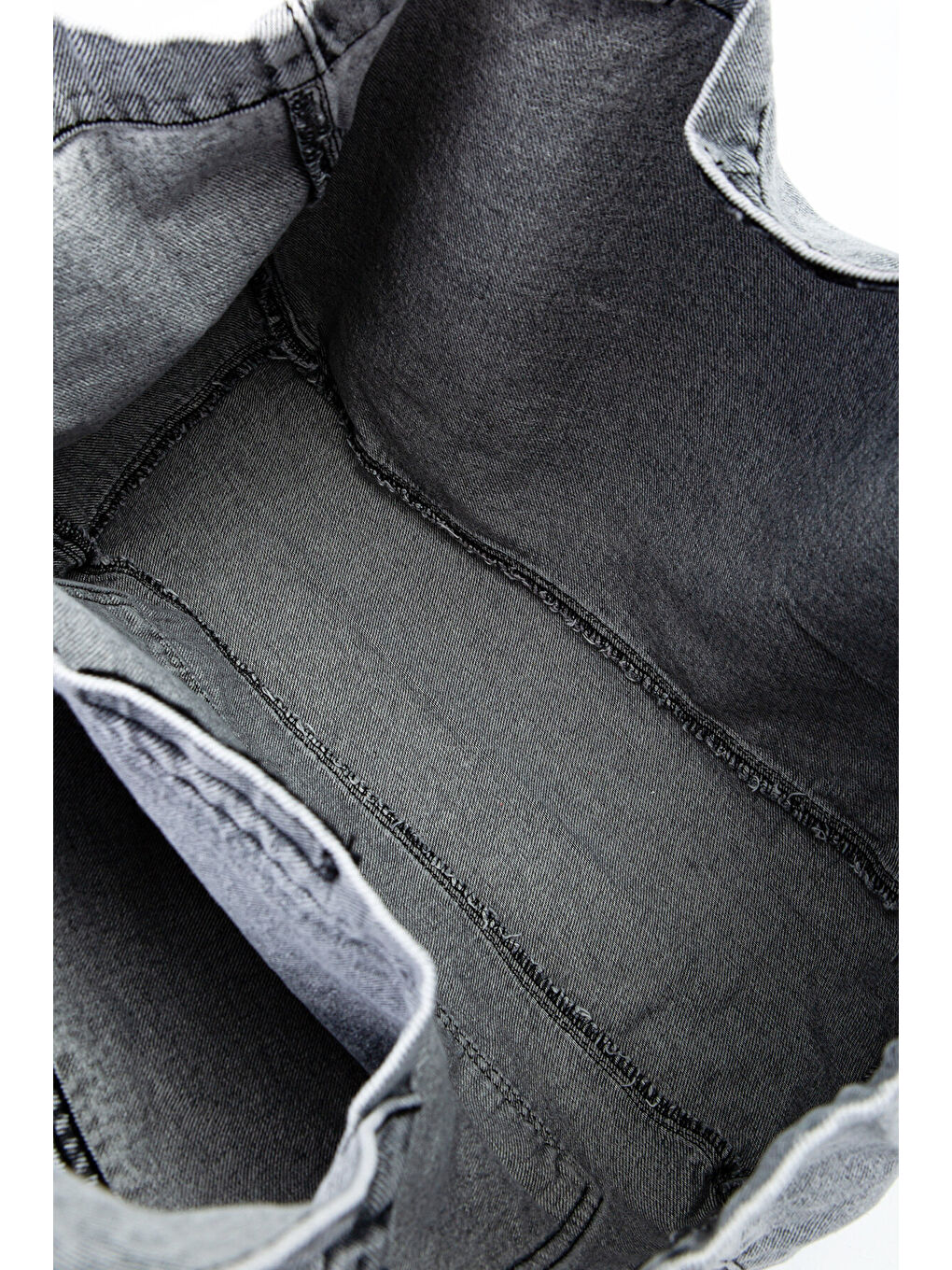 Cepli Salaş Jean Kadın Kol Çanta Gein Gri-3