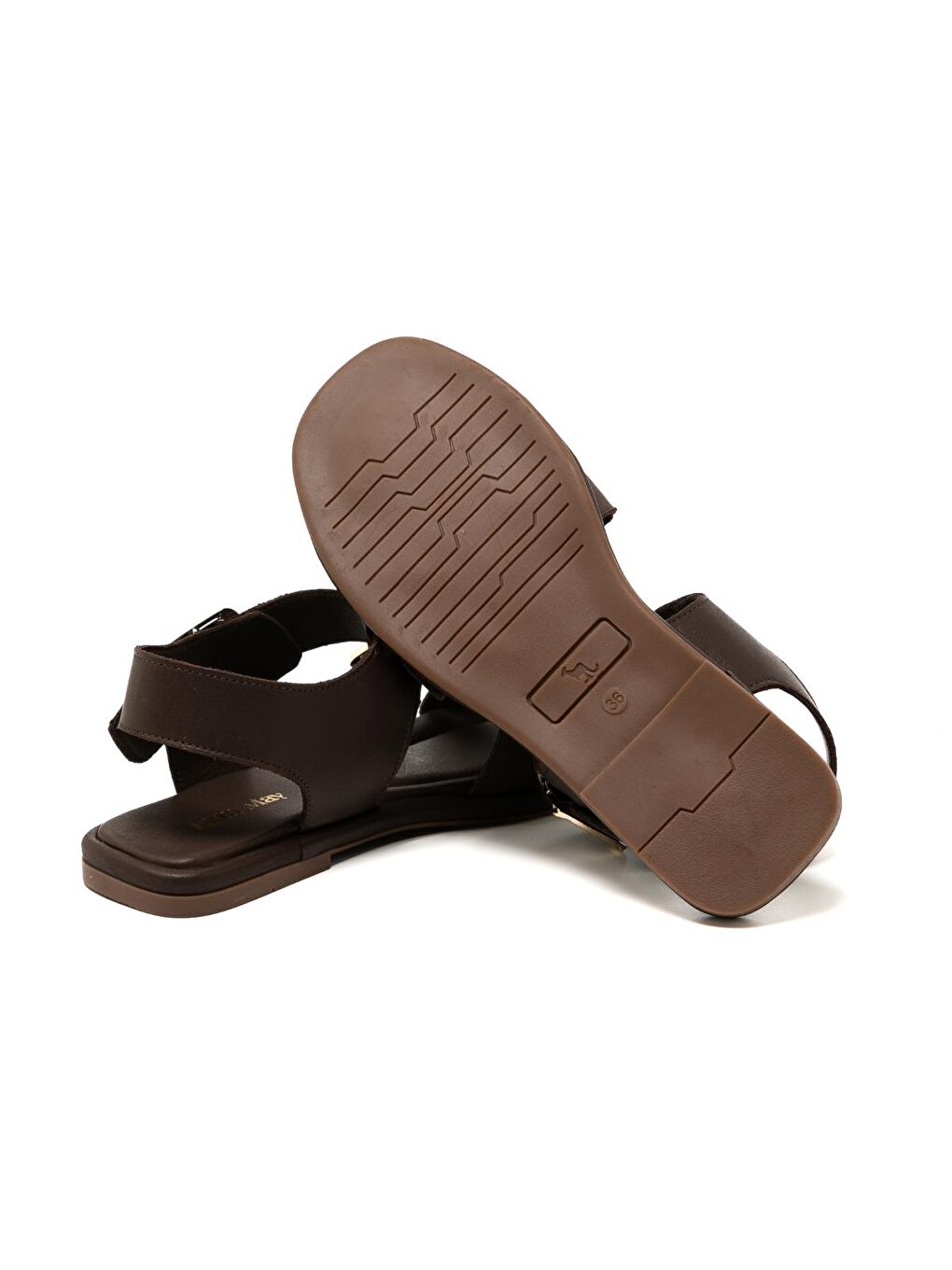 Kahverengi Kadın Sandalet RC-25Y-001-R29626 Kahve Cilt-4