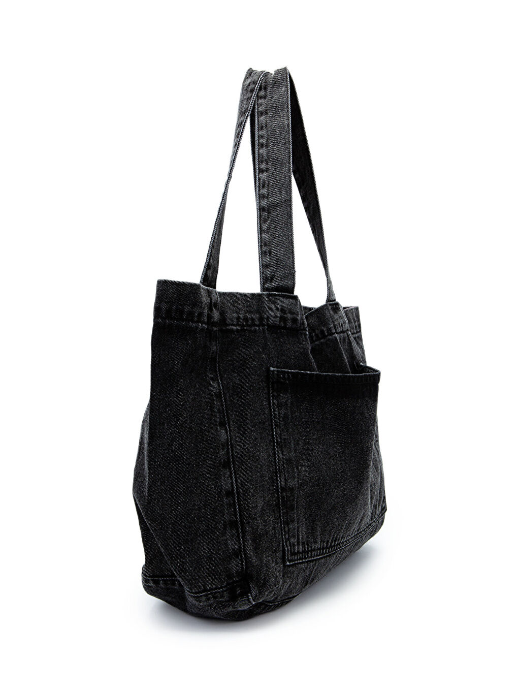 Cepli Salaş Jean Kadın Kol Çanta Gein Antrasit-1