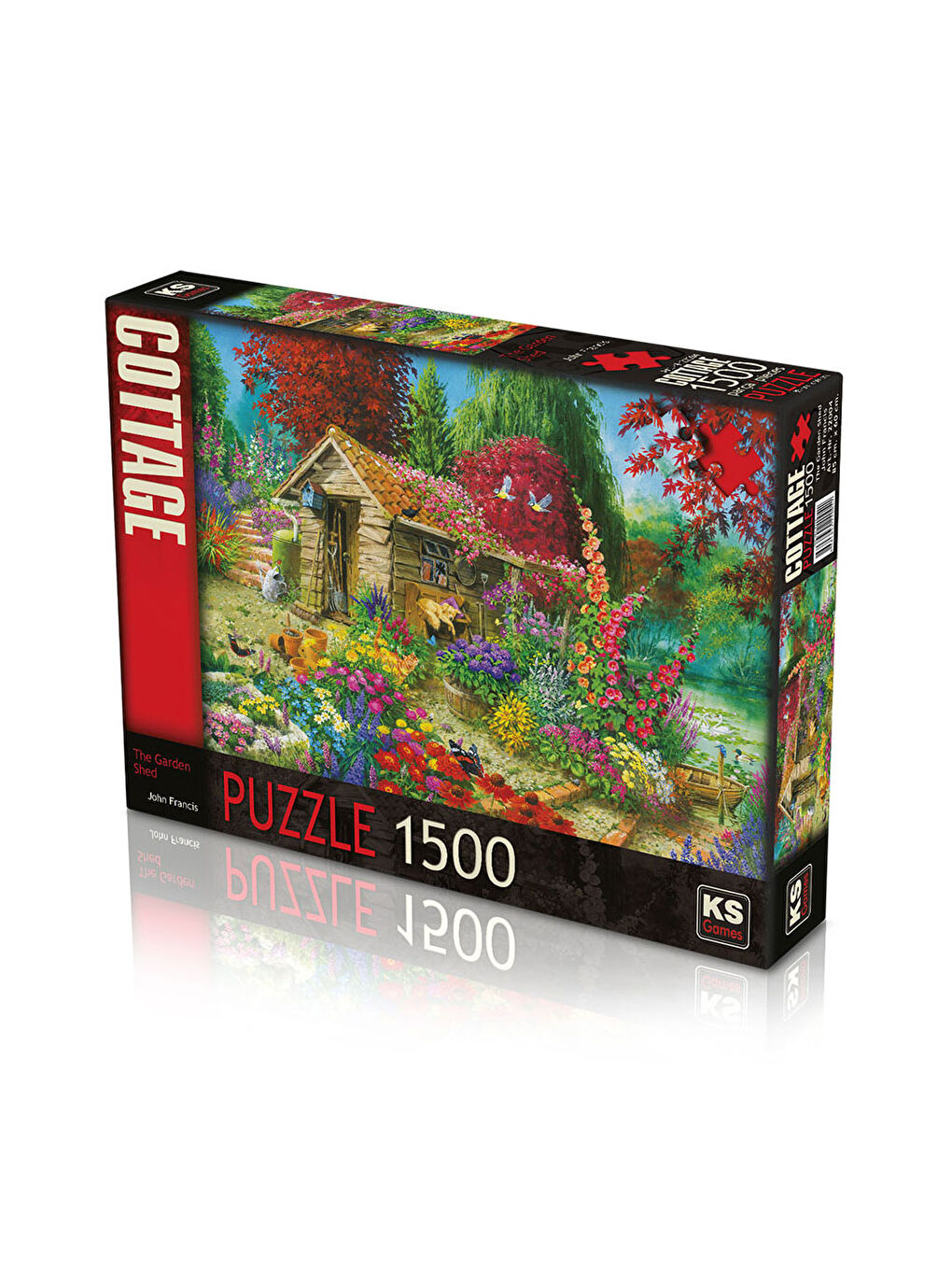 KS GAMES Renksiz Puzzle 1500 Parça The Garden Shed 22004