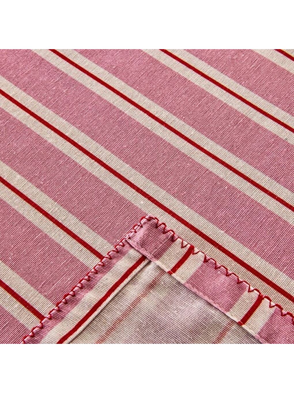 Soft Linie Masa Örtüsü - Pembe - 140x200 cm-3