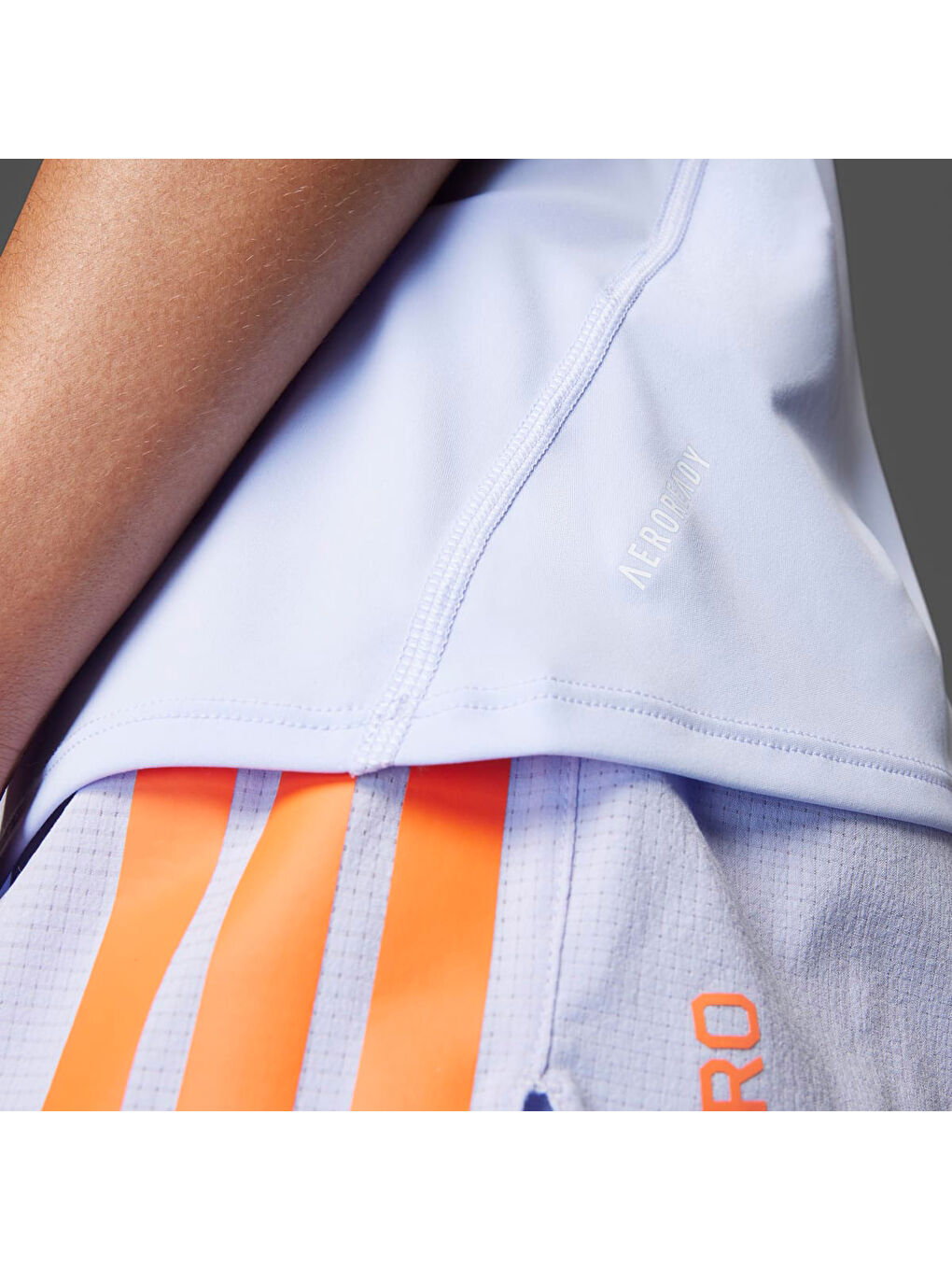 Adizero E Kadın Mor Bisiklet Yaka Atlet-3