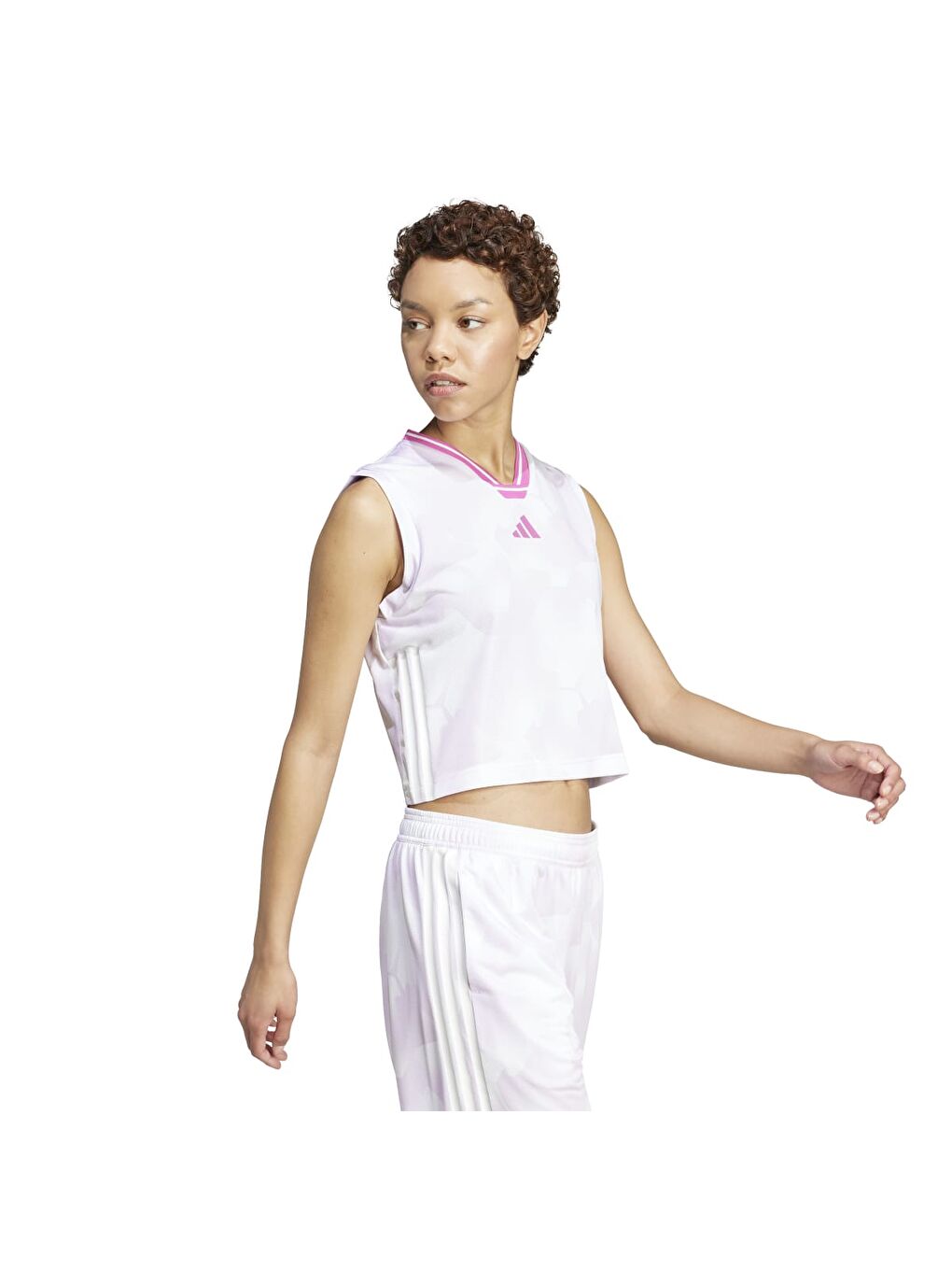 Tiro Q2 Kadın Beyaz V Yaka Atlet-2