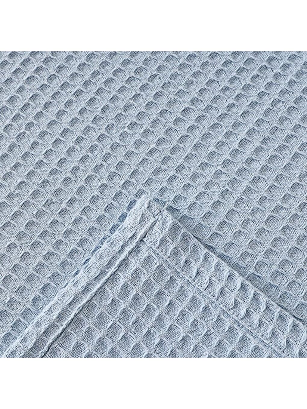 Soft Rete Çift Kişilik Pike - Mavi - 200x220 cm-1