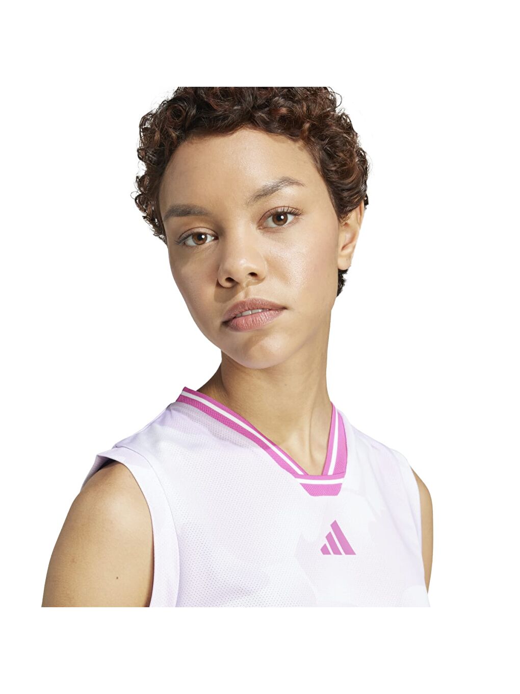 Tiro Q2 Kadın Beyaz V Yaka Atlet-4