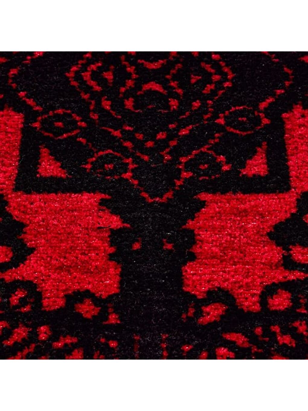 Soft Arzen Afgan Desenli Halı - Kırmızı - 80x150 cm-2