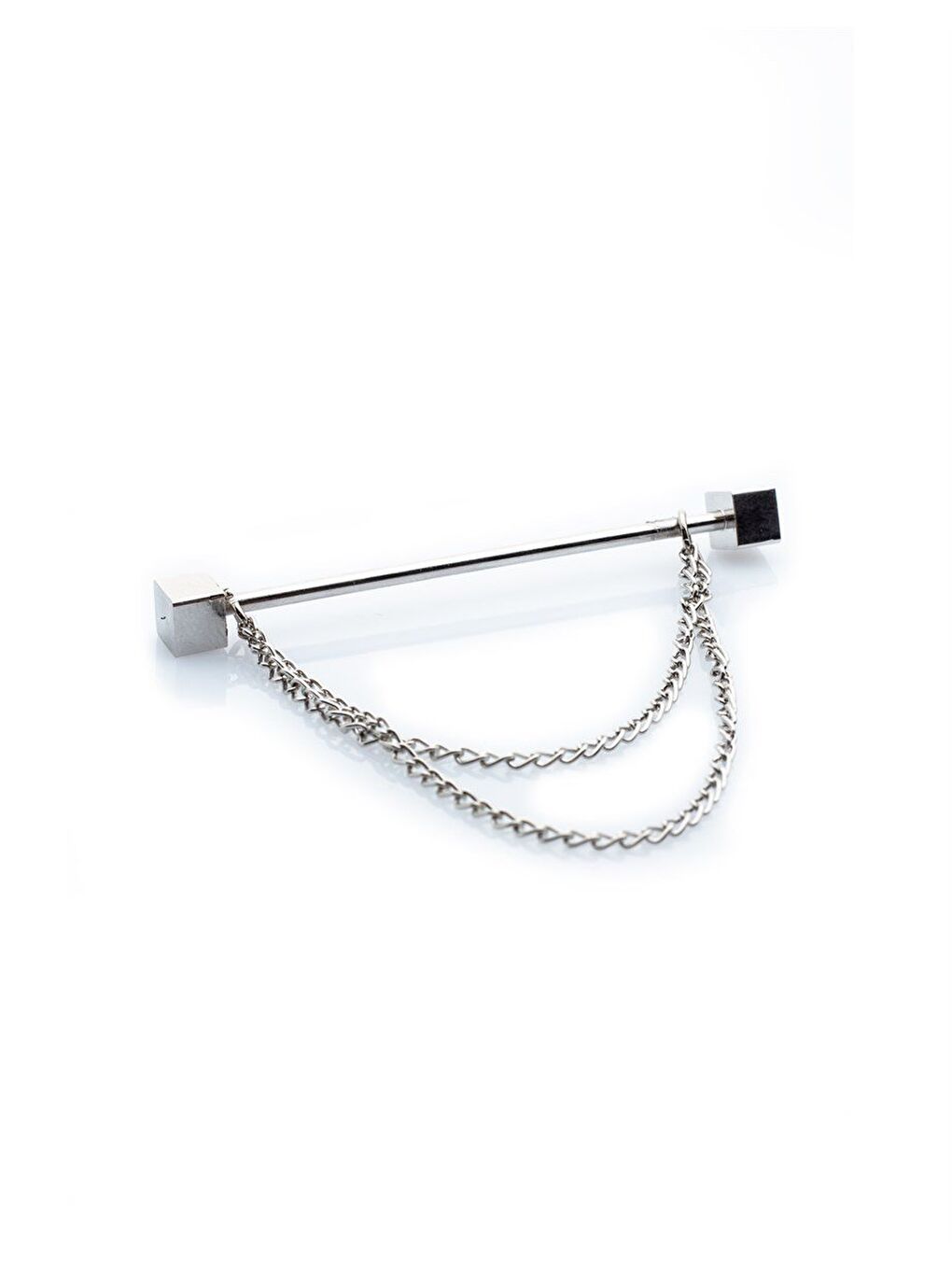 Gri Erkek Gümüş Renk Yaka İğnesi