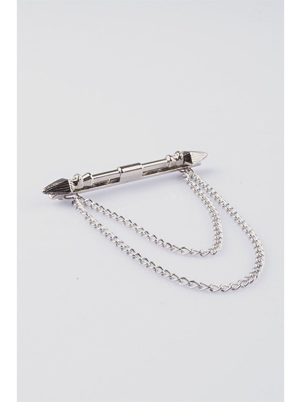 Gri Erkek Gümüş Renk Yaka İğnesi