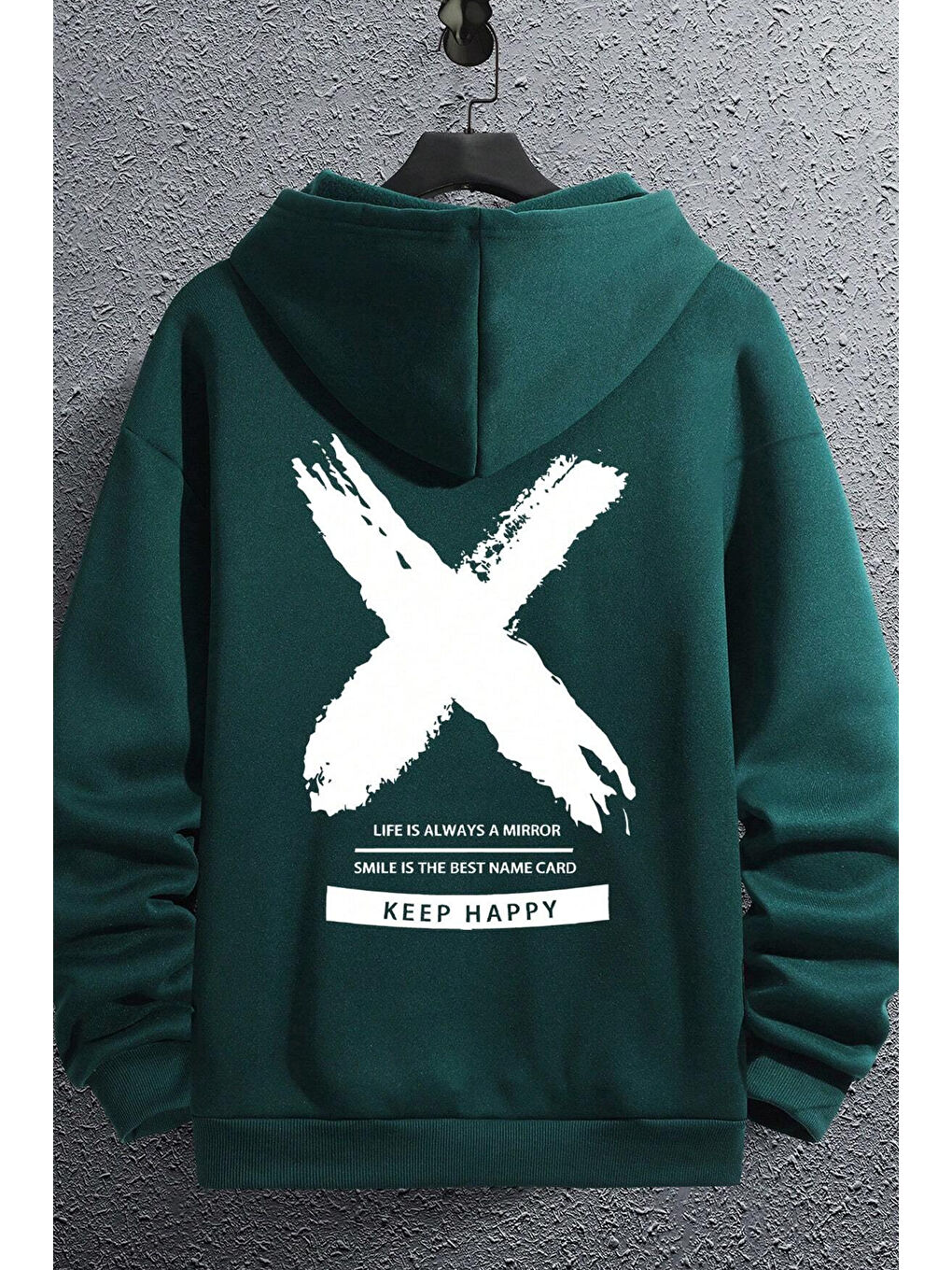 uyguntarz Yeşil Unisex Sometimes X Baskılı Sweatshirt - 1