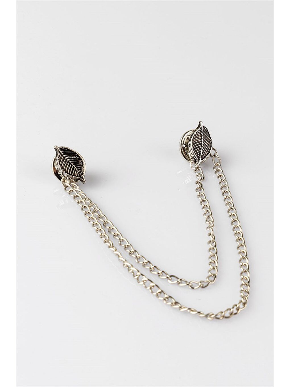 Gri Erkek Gümüş Renk Yaka İğnesi