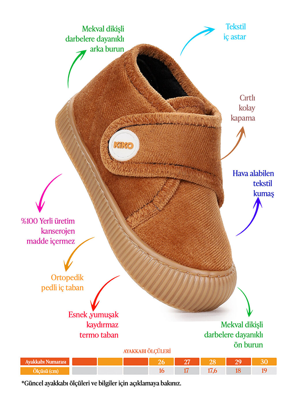 Kahverengi Petri Günlük Kız Çocuk Ev Okul Kreş Panduf-1