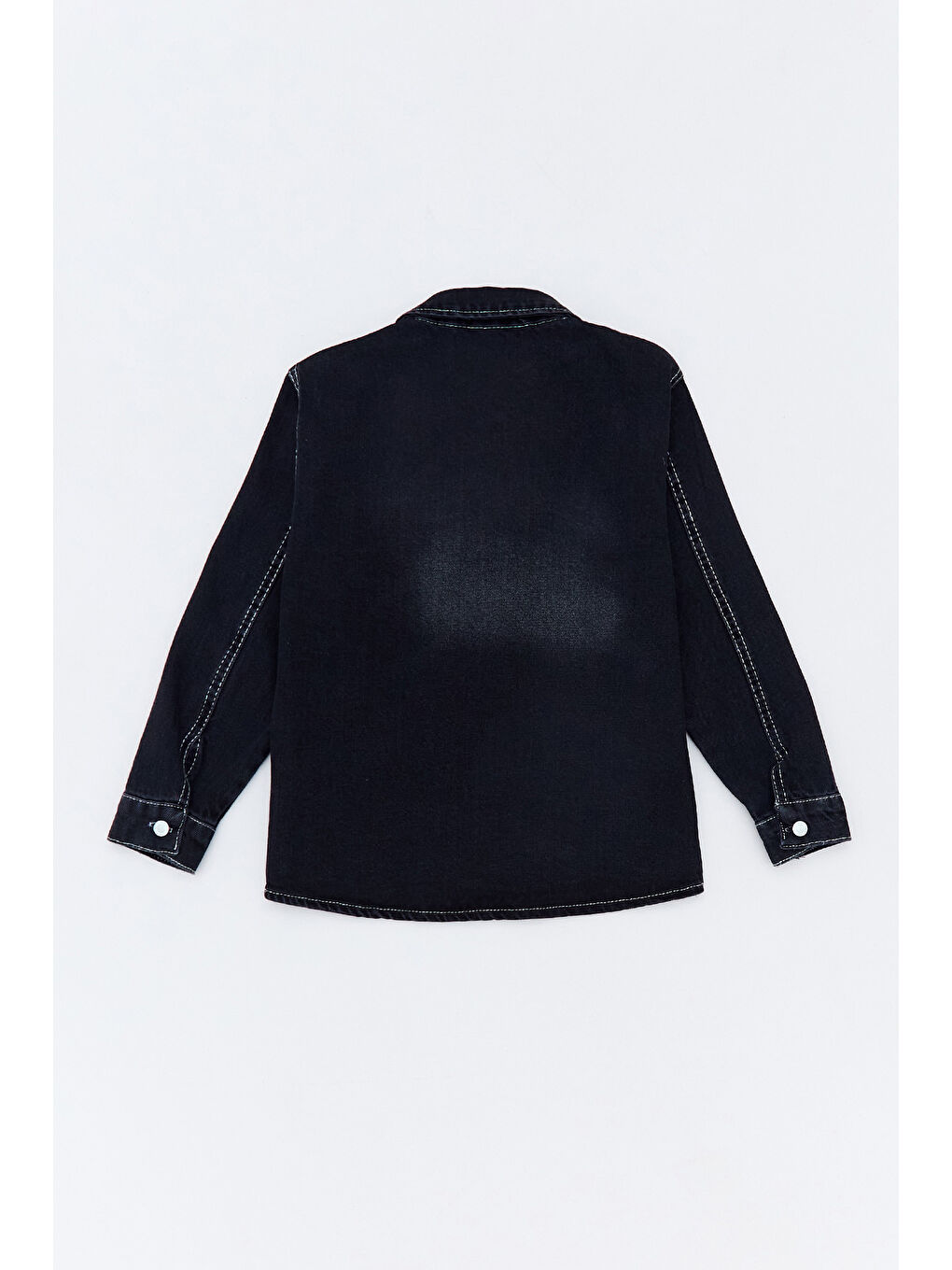 Antrasit %100 Pamuk Yazı Baskılı Düğmeli 2 Li Erkek Çocuk Takım-4