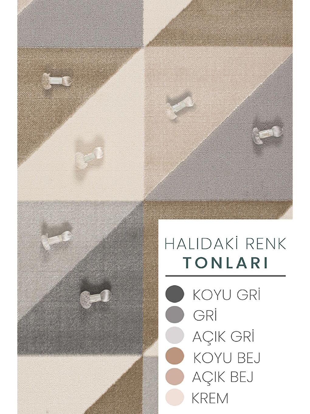 Konfor Halı Gri 1107 Modern Dokuma Halı-160x230 - 5