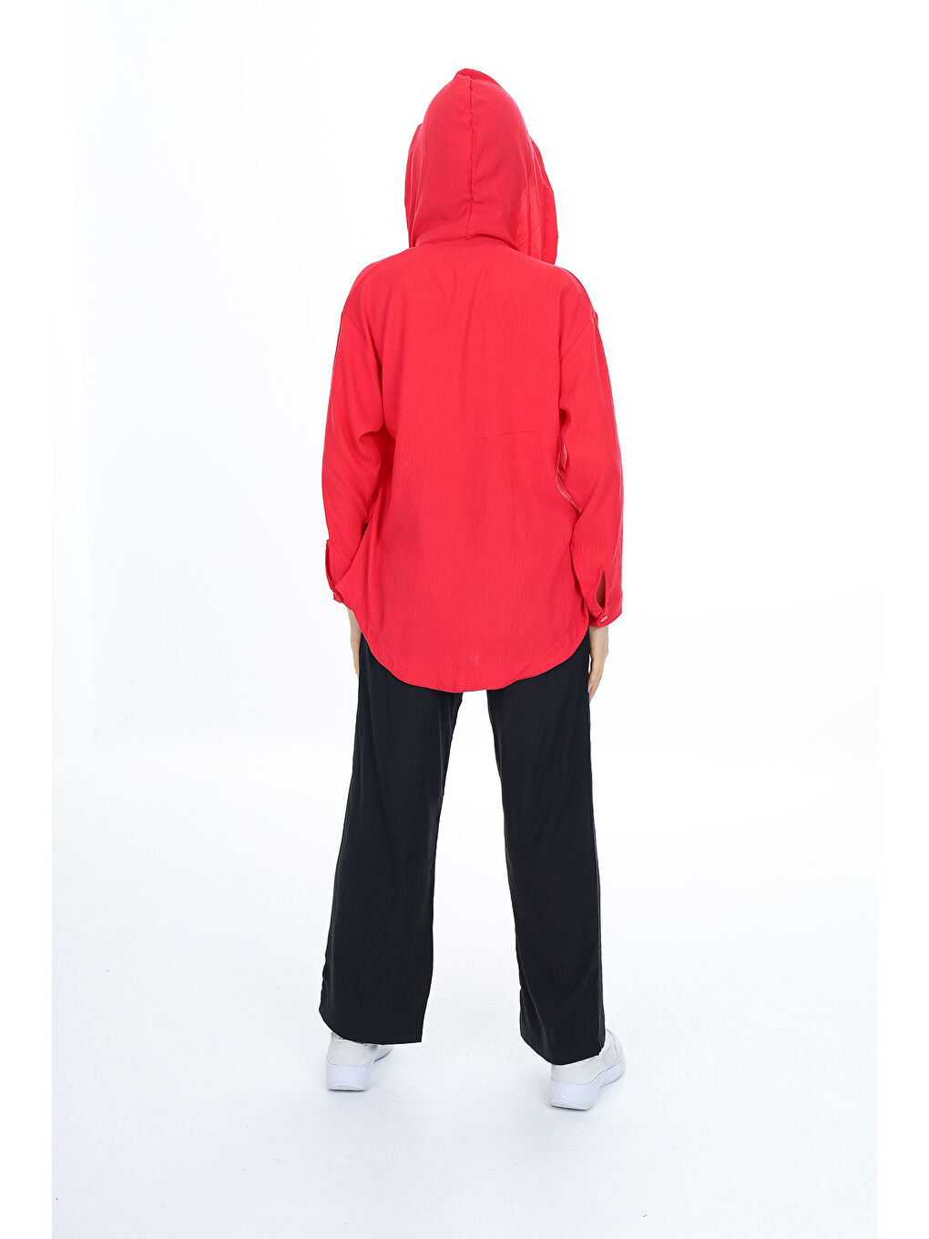 Kırmızı Kız Çocuk Flamlı Pamuk Alt Üst Takım P309-4