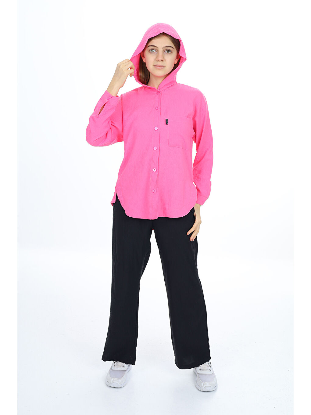 Pembe Kız Çocuk Flamlı Pamuk Alt Üst Takım P309