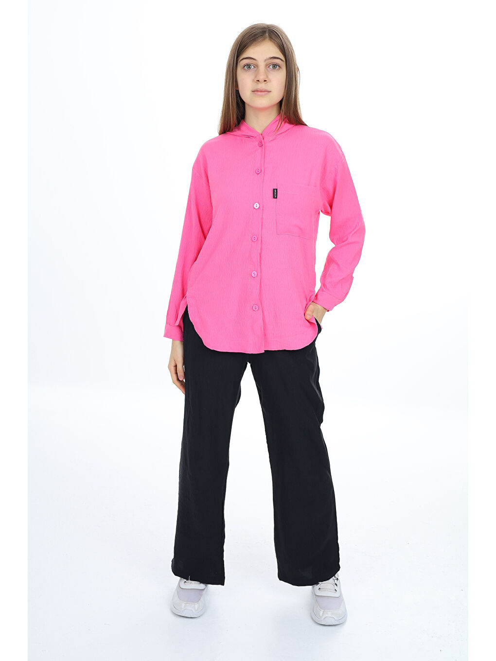 Pembe Kız Çocuk Flamlı Pamuk Alt Üst Takım P309-1