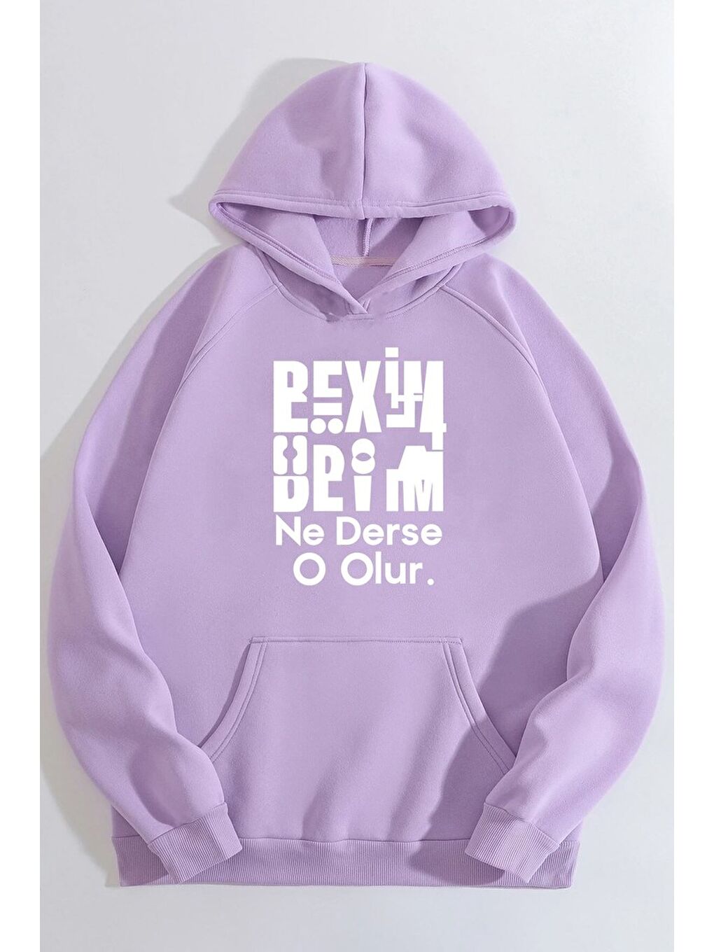 uyguntarz Lila Beyim Ne Derse O Olur Katlamalı Sweatshirt