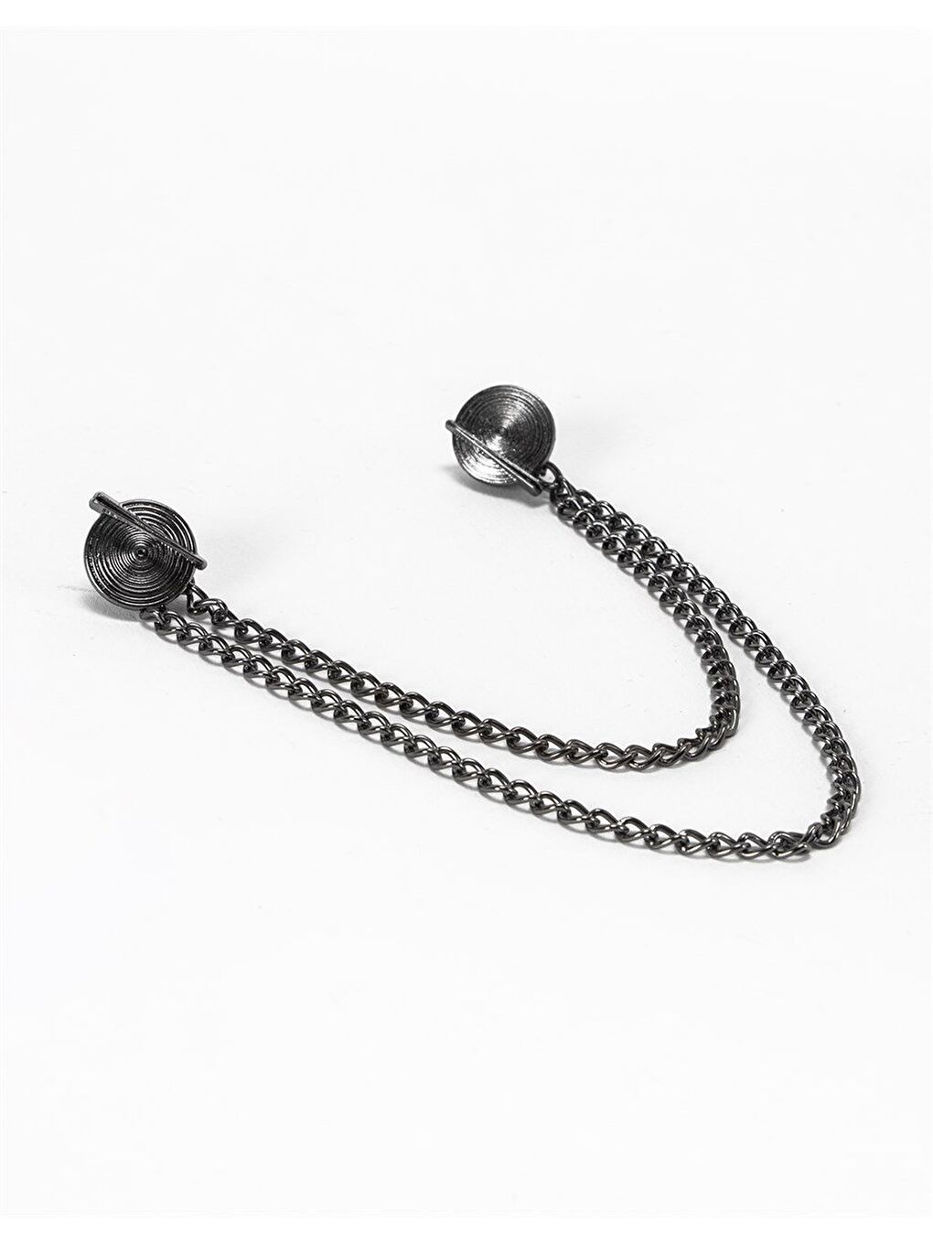 Gri Erkek Füme Yaka İğnesi