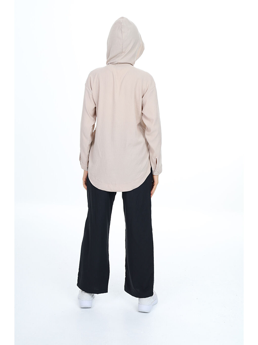 Ekru Kız Çocuk Flamlı Pamuk Alt Üst Takım P309-3