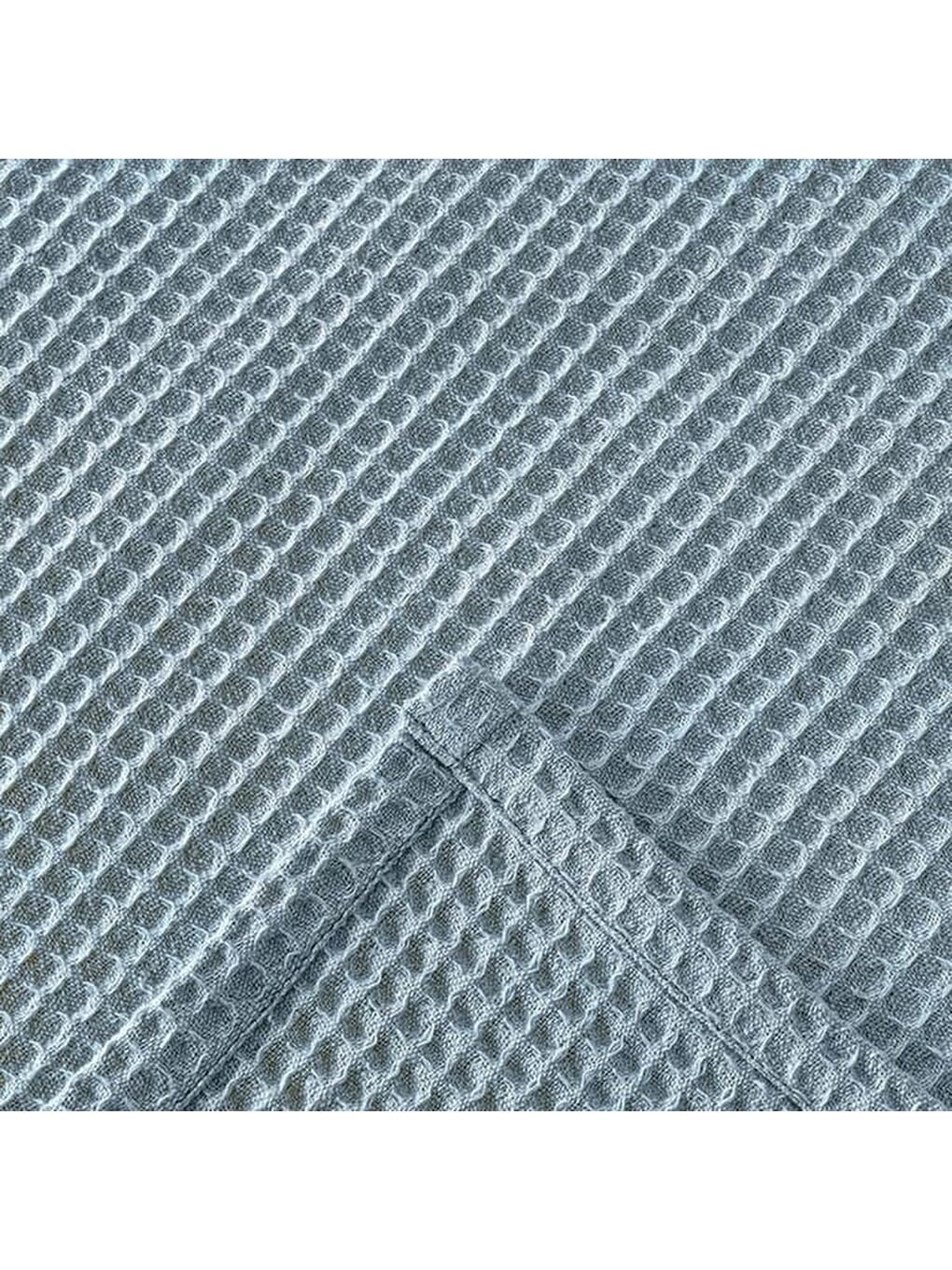 Soft Rete Tek Kişilik Pike - Mavi - 160x220 cm-1