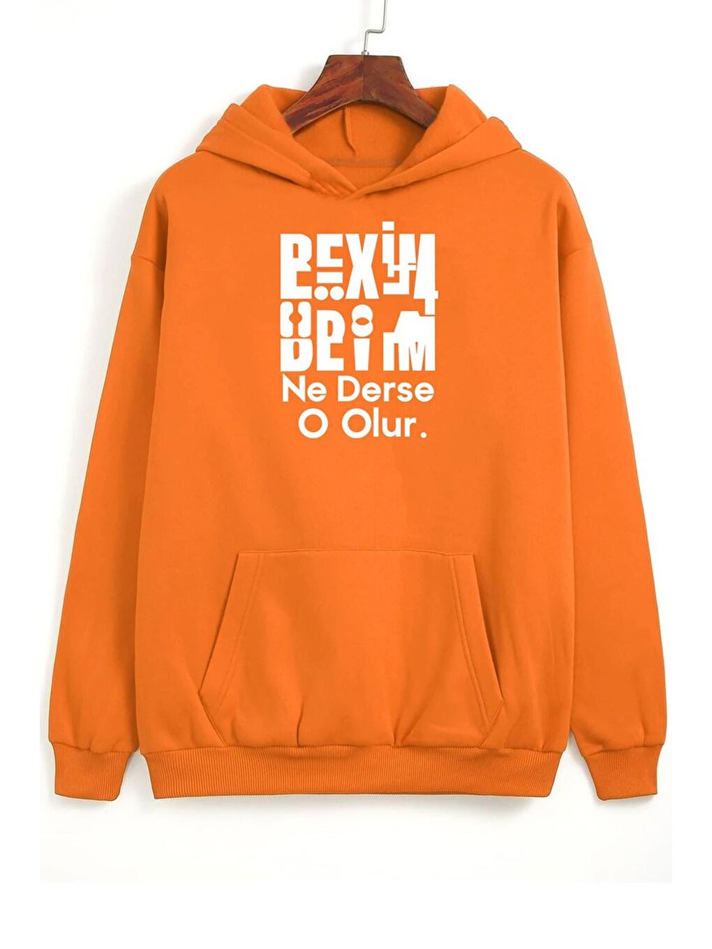 uyguntarz Turuncu Beyim Ne Derse O Olur Katlamalı Sweatshirt