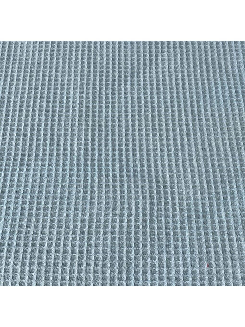 Soft Rete Tek Kişilik Pike - Mavi - 160x220 cm-2