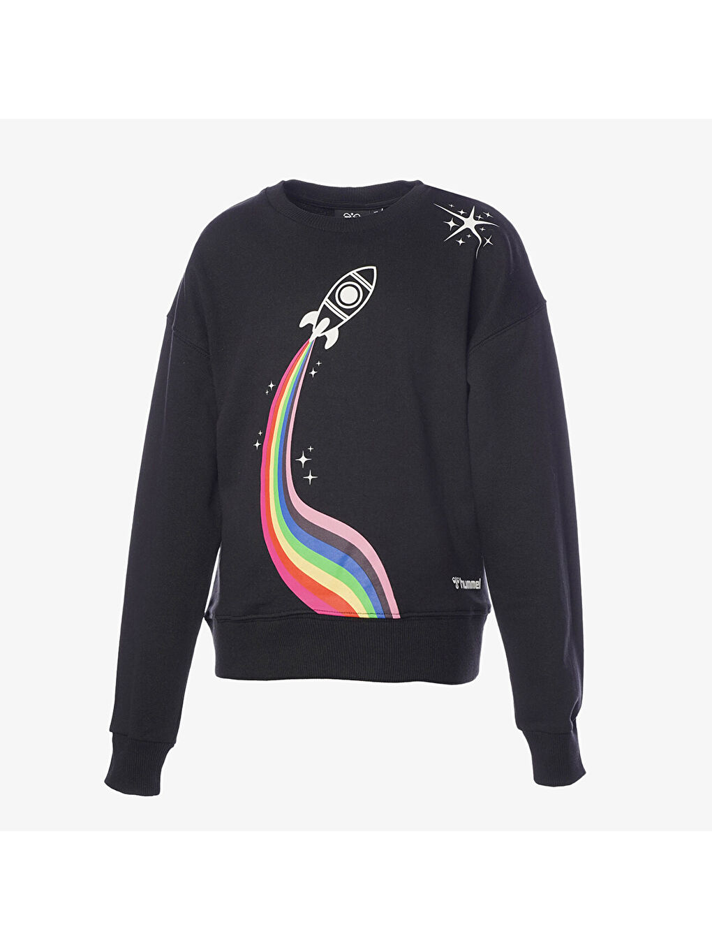 Astrid Çocuk Siyah Yuvarlak Yaka Sweatshirt