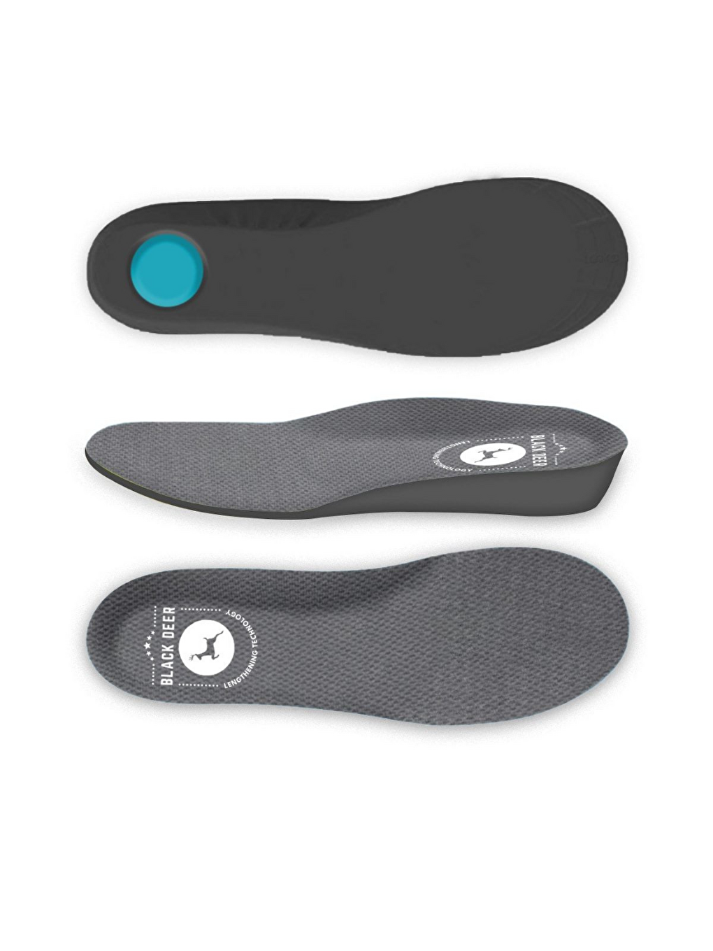 Extender 4,5 Cm Siyah Boy Uzatıcı Tabanlık Gri-1