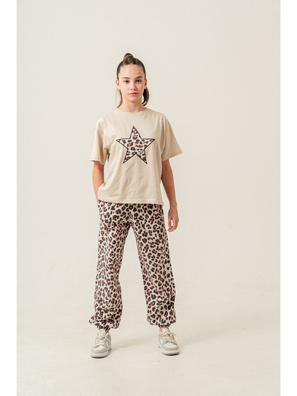 Fuşya Kız Çocuk 3'lü Takım (Ceket+Pantolon+Tişört) P1013-3