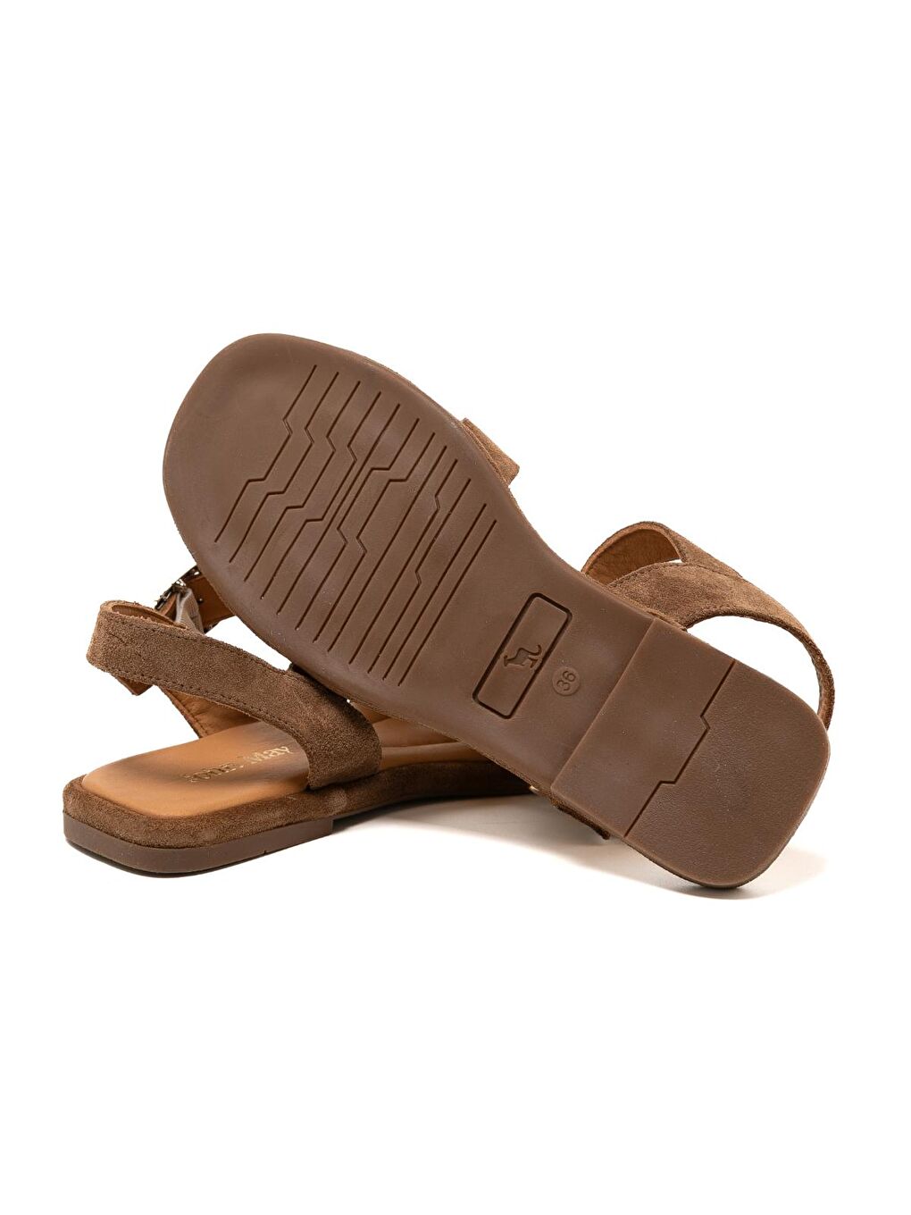 Kahverengi Kadın Sandalet RC-25Y-001-R29633 Tütün Süet-3