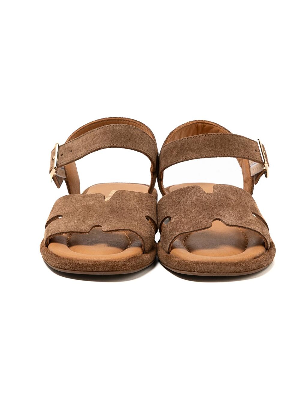 Kahverengi Kadın Sandalet RC-25Y-001-R29633 Tütün Süet-4