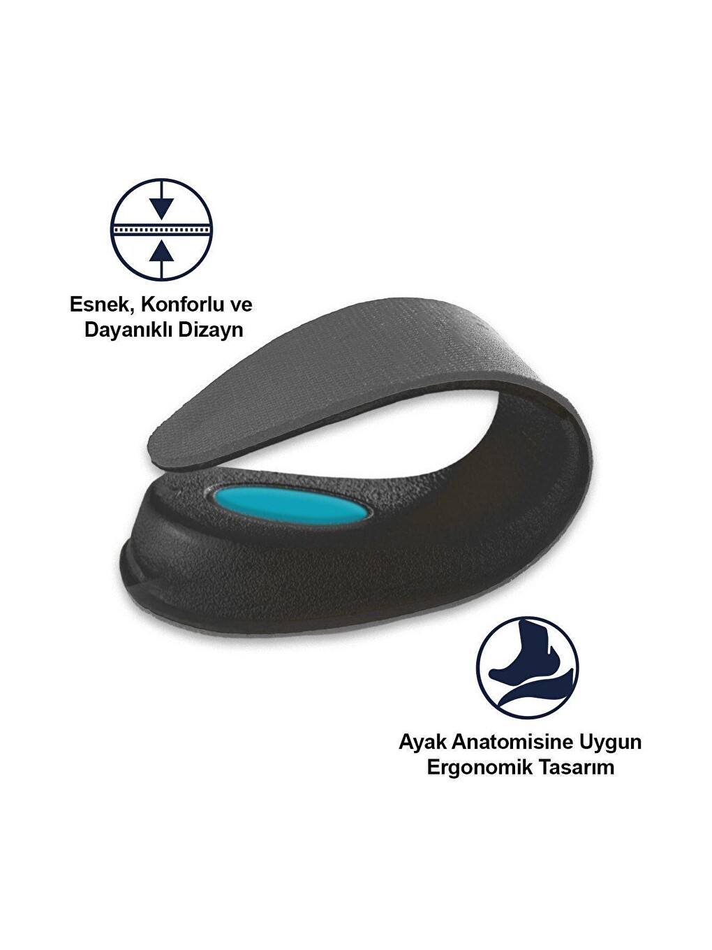 Extender 4,5 Cm Siyah Boy Uzatıcı Tabanlık Gri-2