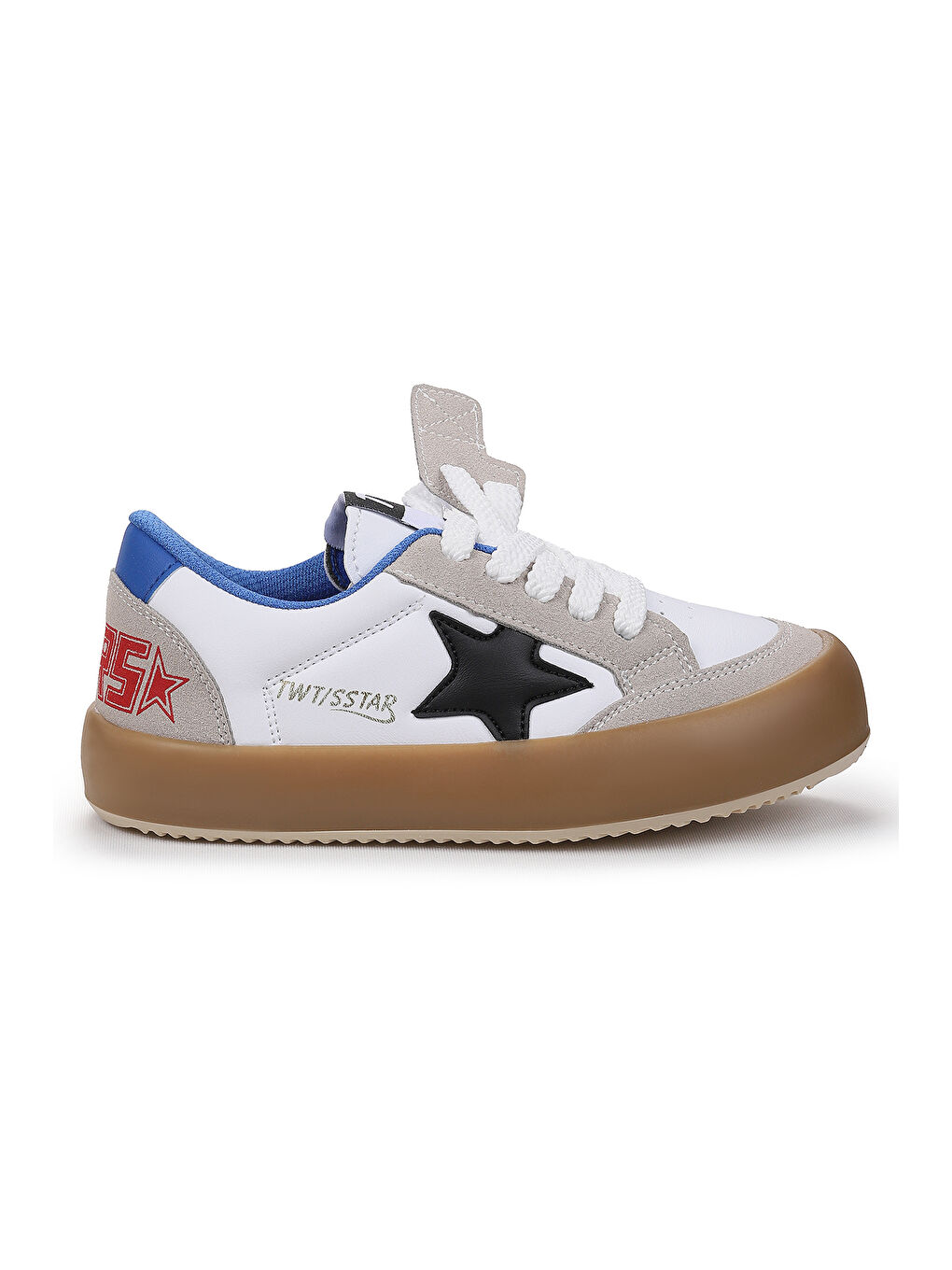 Gri Rida Günlük Cırtlı Bağcıklı Erkek Çocuk Spor Ayakkabı-2