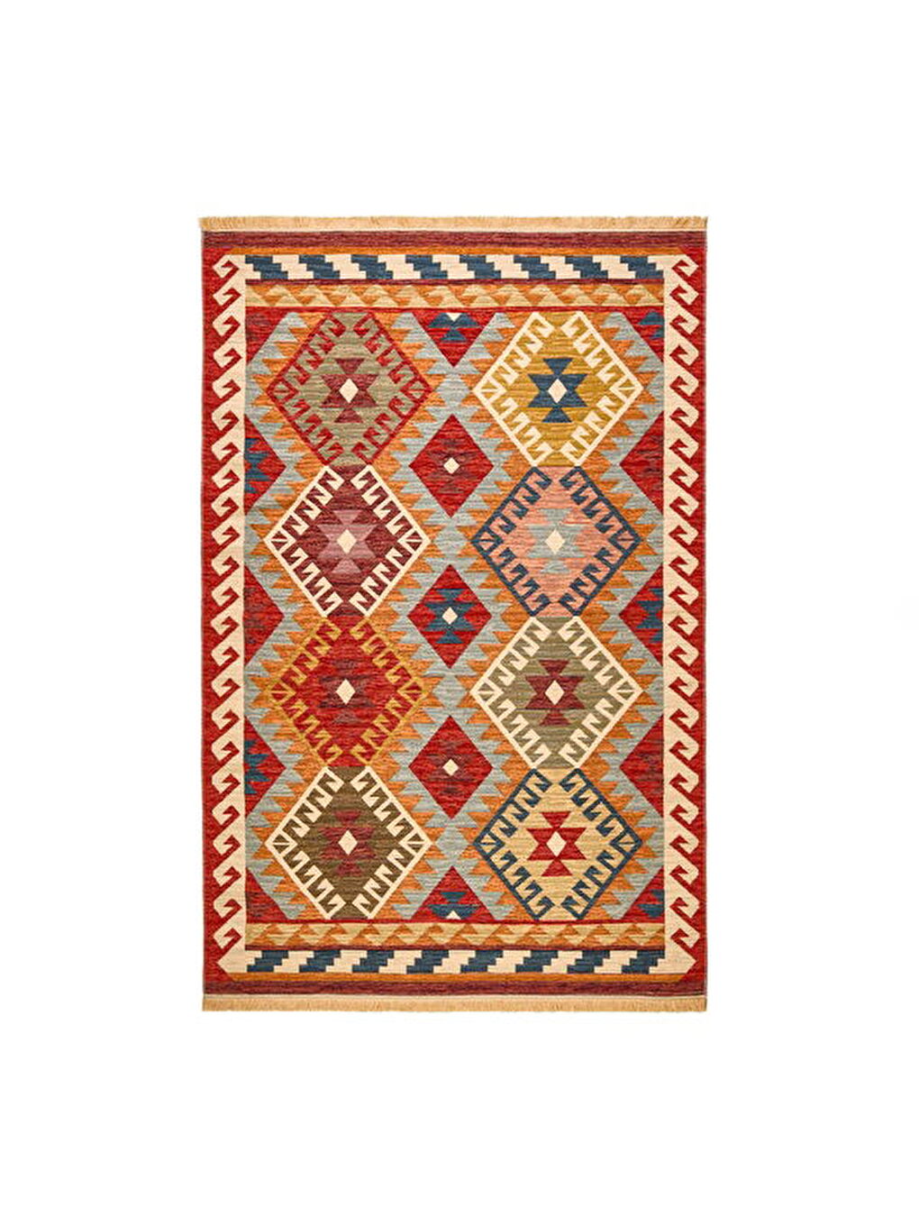 Karışık Soft Kökez Halı - Renkli - 120x180 cm-1