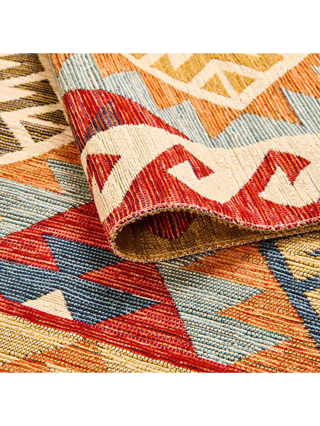 Karışık Soft Kökez Halı - Renkli - 120x180 cm-4