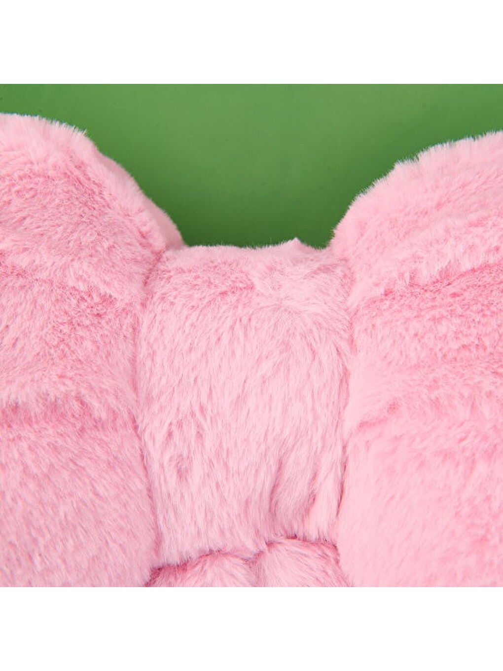 Soft Kurdele Figürlü Yastık - Pembe - 40x30 cm-1