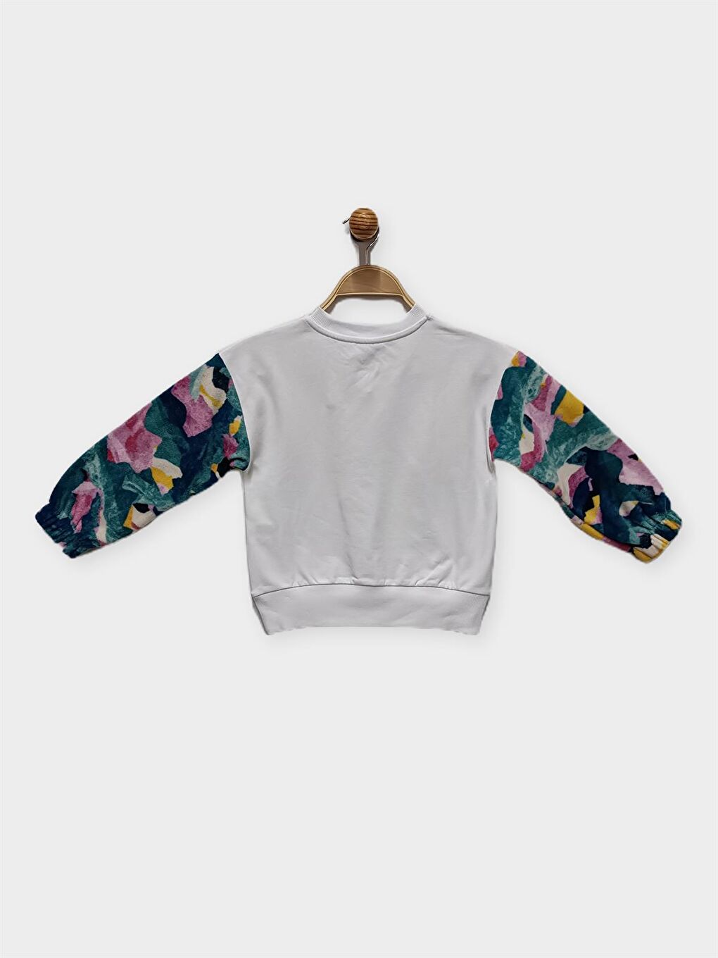 Beyaz Minnie Mouse Lisanslı Kız Çocuk Sweatshırt 22036-1