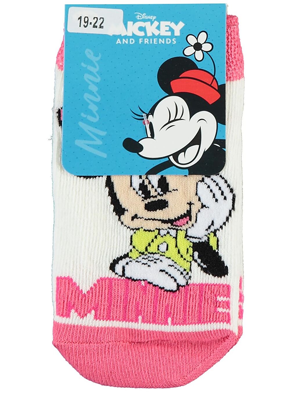 Civil Krem Minnie Mouse Kız Çocuk Patik 3-11 Yaş Krem